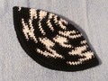 Yarmulke Kippot Kippah Frik Crocheted Cotton White Gray Black 10 inches via Etsy