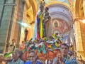 En el día que se celebra la Fiesta de María bajo la advocación de El Carmen, la imagen recorrió las calles del cent…