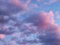 Cotton Candy Clouds at Sunset