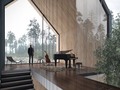 Swipe left to view all the photos! Foggy Lake House. Designed by Tung Le Xaun.