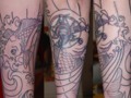 My friends Tattoos: Koe Fish (before)