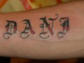 My friends Tattoos : Dani name