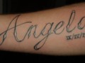 My friends Tattoos : Angela name