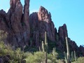 Hoodoos in the Superstition Mountains