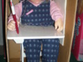 Susie Scribbles Doll with desk and box Vintage