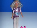 Jem doll in pink dress and pink shoes