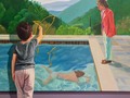 “Máster of painting” 140x120cm #oleosobrelienzo #fineart #pinturacontemporanea #hockney @duquearangogaleria 2022