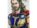 • Chris Hemsworth as Thor from the movie “ Thor Love And Thunder ” - Drawn by using a black pencil & coloured by using the oil pastels and colour pencils.  #Art by @samrudh_david   #ChrisHemsworth #Thor #ThorOdinson  #MCU #MarvelComics #Marvel #Comics #Avengers   #OilPastels #ColourPencils / #ColorPencils  #Drawing #Sketch #Instagram #ArtWork #ComicArt  #ArtistsOnInstagram #InstaArt #InstaArtist