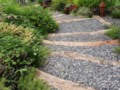 Silangan Garden: wooden steps