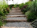 Silangan Garden: the garden with some wooden steps