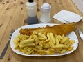 Tuesday evening supper time. Cod and Chips!