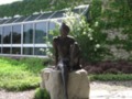 Statue Sitting On Rock - Fort Worth Botanical Gardens