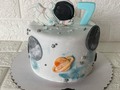 #torta #cake #vainilla #astronauta #celebrar #7meses #bebé #planetas … Tú Torta Soñada 😊😉😍🎂