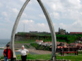 The whale jaw bone arch Whitby