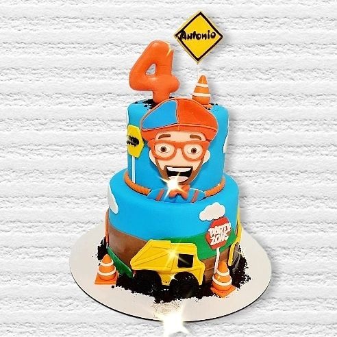 Blippi Cake !! Antonio Turning Four! #blippi #blippicake # 