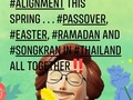 🙃Odd #Cosmic #Alignment this Spring . . . #Passover, #Easter, #Ramadan and #Songkran in #Thailand all together‼️  #Buddhism #Islam #Christainity #Judism