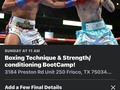 Let’s work this Sunday!!🔥💪🏼😤  Boxing Technique & Strength/Conditioning BootCamp🥊  All fitness levels are welcome!!  Make sure you read the details and if you have any questions don’t hesitate to reach out😁 ANYONE IS WELCOME (Payment made via cash app, Venmo, zelle, or cash) #boxingbootcamp #boxingfitness #rinconfitness #rinconboxingfitness