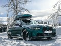 Hit the road the right way. @bmwpolska   BMW M3 Competition Touring with M xDrive: Fuel consumption in l/100 km (combined): 10.4–10.1 (WLTP); CO2 emissions in g/km (combined): 235–229 (WLTP)  Further information:   Acceleration (0-100 km/h): 3.6 s. Power: 375 kW, 510 hp, 650 Nm. Top speed (limited): 250 km/h (with optional M Drivers Package: 280 km/h).  Paint finish shown: BMW Individual Lagoon Green metallic.  Check the link in our bio for the BMW Individual Visualizer to see more BMW Individual color options.  #BMWM #M3 #M3touring #snow #winter #roofrack #wonderland #poland