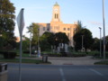 Erie County, Ohio courthouse, fountain and gardens