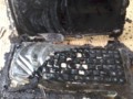 Fire Aftermath - burned Asus icore 3 Laptop