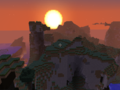 Epic Minecraft Cliff and Sunset 1.3.2 patch