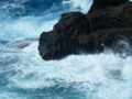 Waves Smashes Lava Rock on Oahu