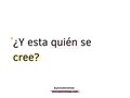 "¿Y está quién se cree?" Escuché y leí esa expresión muchas veces en la cara de la gente. En el colegio, en la universidad, en el trabajo, en las reuniones familiares, incluso...  Y hasta yo misma empecé a dudar: "cierto.. quién soy para decir lo que estoy diciendo o para hacer lo que hago".  En mi casa, mis papás nunca me hicieron creer que yo no podía hacer algo. Siempre tuve la libertad de hablar, opinar, preguntar, equivocarme, corregir, siempre fui yo misma, una niñita curiosa, inventora, que quería explorar y encontrar respuestas.  Pero a medida que fui creciendo, me di cuenta que no todo era tan color de rosa.. el mundo lo primero que ataca es nuestra identidad. Nos confunde, nos inserta la duda.. nos hace que seamos una copia de gente que si piensa diferente es atacada o tildada de intolerantes..  ¿Y por qué? Porque si logran que pierdas tu identidad, pueden hacer contigo lo que quieran.  Esto iba para @jeviglowup, pero hoy lo dejo por aquí.. porque he estado pensando en el por qué nos cuesta ser nosotros mismos, por qué nos escondemos y por qué hay tantas vidas frustradas, dolidas y llenas de rabia andando por ahí.  He estado pensando en el por qué nos cuesta tanto llevar una vida ligera..  Y todas las respuestas que tengo, se encaminan a lo mismo:  1. No conocemos nuestra identidad. 2. Tenemos miedo de cómo otros nos verán. 3. Confiamos únicamente en nuestras propias fuerzas. 4. Y desconocemos nuestro destino eterno.  Cuando entendemos que todo esto es efímero. Que no somos autosuficientes. Que necesitamos a Cristo (lo queramos reconocer o no).  Entonces soltamos el peso de tener que encajar.. reconocemos que Dios nos ha dado un diseño original.. y comprendemos que aquellos que nos ven mal, pensando en "quién se cree este", anhelan también la libertad de ser ellos mismos, pero prefieren escudarse en el odio antes que reconocerlo.  Dios nos ha dado un diseño único, pero damos muchas vueltas, antes de reconocerlo 🫶🏼  Ann.