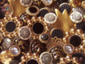 Fancy Black and Gold Buttons