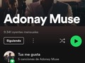 En Spotify ⏯️ ya son 17K ! 🚀   🔗  adonaymuse 🎤🇨🇱  MundoChannels 🌎  #AdonayMuse